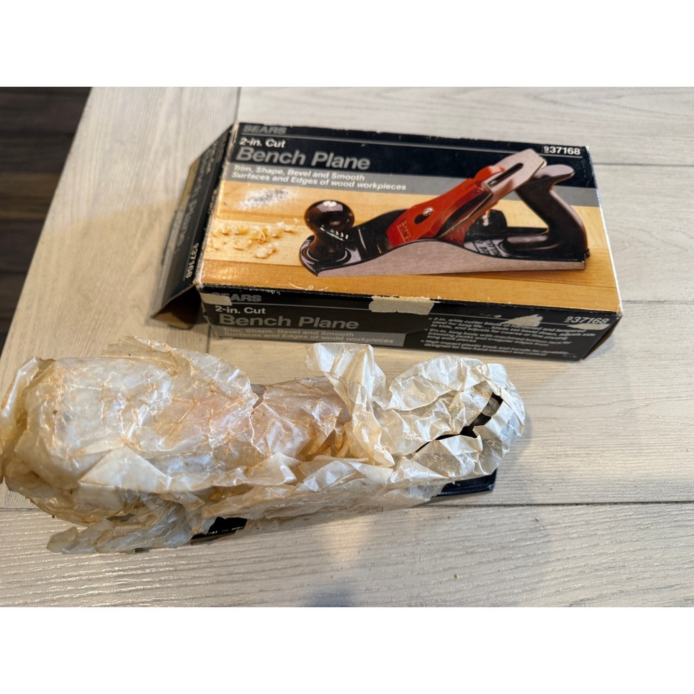 Sears 937168‎ 2-in Cut Bench Plane Woodworking Tool Trim Shape Bevel Smooth
